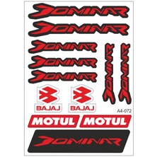 A4 Sticker 072 Tek Paket Çoklu Sticker