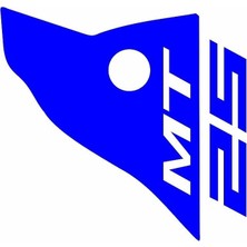 Yamaha Mt-25 Uyumlu Mavı Siperlik Sticker Set