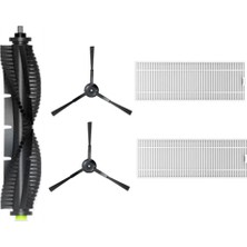 5 Adet Rulo Fırça Filtre Yan Fırça Qihoo 360 S10 X100 Max Için Yedek Parçalar Robotik Elektrikli Süpürge