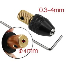 Jewval 4 mm Motor Miline Uyumlu El Matkabı Ayarlanabilir Mini Mandren 0.3 Mm-4 mm Sıkma Aralığı Mandrel