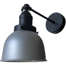 Rsylight Retro Metal Dekoratif Rustik Gri Mafsallı Duvar Aplik