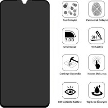 Case 4U Xiaomi Redmi Note 10 Pro Ekran Koruyucu Gizli Hayalet Davin 5D Tam Kaplayan Privacy Kırılmaz Cam Siyah