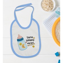 Bk Kids Mavi Bebek Mama Önlüğü - Model 22