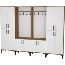 Kalender Dekor Rose-1-1-4-4 Portmanto Vestiyer Ayakkabılık RS02
