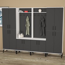 Kalender Dekor Rose-1-1-4-4 Portmanto Vestiyer Ayakkabılık RS14