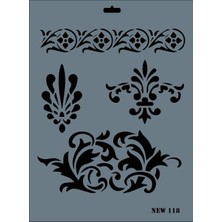 Avmdepo Rich New Seri N-118 Stencil 35X25 cm