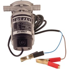 Düzey 24 Volt 3/4''çıkışlı Dıştan Çekme Sıvı Transfer(Mazot Aktarma) Pompası(Mazot,süt,yağ)