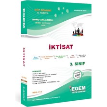Egem Eğitim Yayınları 3. Sınıf 5. Yarıyıl İktisat Konu Anlatım Güz Dönemi