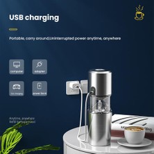 Mini USB Kahve Çekirdeği Öğütücü Elektrikli Kahve Öğütücü Paslanmaz Çelik Fasulye Baharat Değirmen Makinesi USB Şarj Edilebilir Kahve Öğütücü | Elektrikli Kahve Öğütücüler
