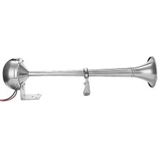 180DB Tekne Trompet 12V/24V Elektrikli Tek Hava Boynuzu Deniz Paslanmaz Çelik Yat Araba Kamyonu (Yurt Dışından)