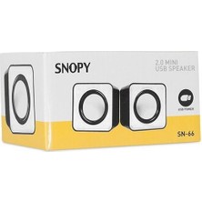 Snopy Sn-66 2.0 Beyaz USB Speaker