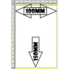 Barkodistan 100MM x 150MM Kuşe Etiket