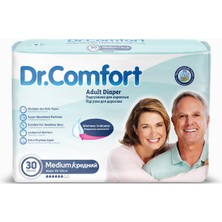 Dr.Comfort Yetişkin Bel Bağlamalı Hasta Bezi Medium 30'Lu 1 Paket 30 Adet