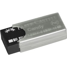 Faber Castell Candy Gri Kılıflı Siyah Silgi