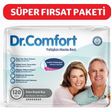 Dr.Comfort Yetişkin Bel Bağlamalı Hasta Bezi Ekstra Large 30'Lu 4 Paket 120 Adet