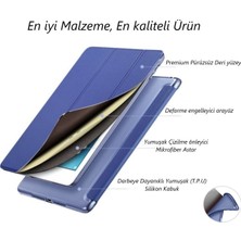 CRESCENT Apple iPad 9. Nesil 10.2 Inç (2021) Prime Smart Silikon Case Tablet Kılıfı (A2602-A2603-A2604-A2605) Siyah