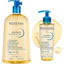 Bioderma Atoderm Huile De Douche Shower Oil 1000 ml + Bioderma Atoderm Huile De Douche Shower Oil 200 ml