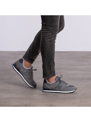 Hammer Jack 19250 Gri Beyaz  Deri Erkek Günlük Sneaker Spor Ayakkabı 46 47 48 Büyük Numara Büyük Ayak