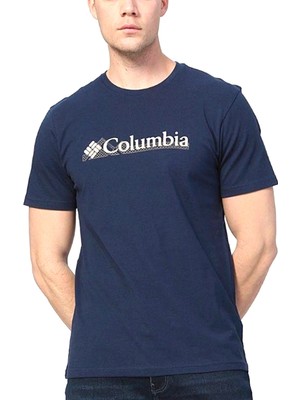 Columbia Csc M Lakeside Badge Erkek Lacivert Outdoor Tişört CS0232-466