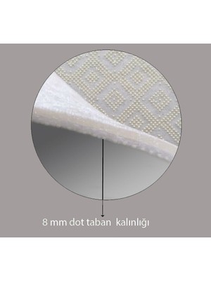 Rovigo Home Dijital Baskı Yıkanabilir Kaymaz Taban Oval Salon Halısı RVG7203-SD378