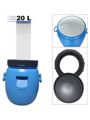 20 Lt Litre Varil Içi Beyaz Plastik Zeytin Turşu Bidon