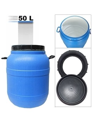 50 Lt Litre Varil Köşeli Içi Beyaz Plastik Yağ Zeytin Turşu Bidon