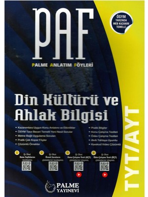 Palme Yayıncılık TYT-AYT Din Kültürü ve Ahlak Bilgisi Anlatım Föyleri