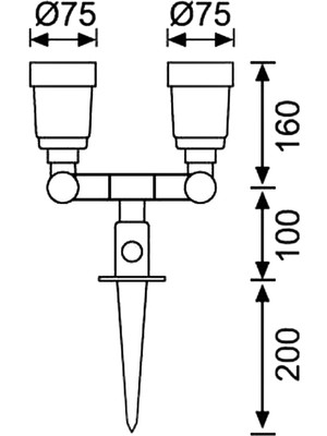 Jupiter Jüpiter Bahçe Spot - JG662 S