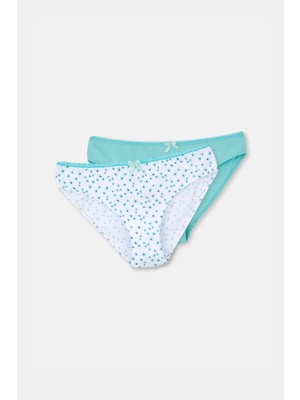 Dagi Mint Desenli 2 Li Slip