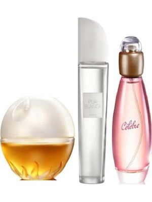 Avon Incandessence Celebre Pur Blanca Kadın Parfüm Seti 50 ml Lüks Hediyelik Ambalaj