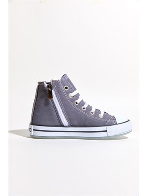 Dudino 22-35 Numara Dudino Icon-Love Gri Kız Converse Ayakkabı