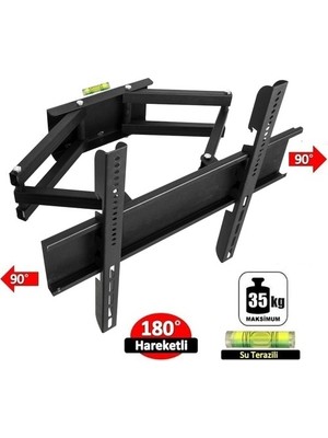 BT Bayır Teknoloji Lg 37" - 55" 94 - 140 Ekran LCD Tv Çift Kollu Hareketli Duvar Askı Aparatı