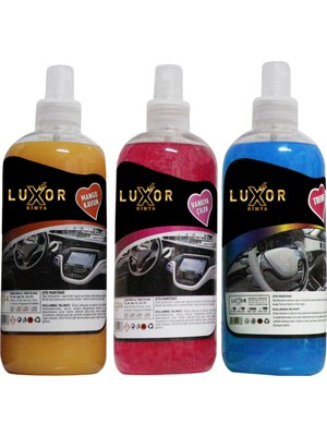 Luxor Kimya Böğürtlen Sakız-Özel Koku-Mango Kavun Ev ve Oto Kokusu 3 x 400 ml