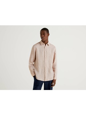 Benetton Keten Gömlek