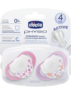 Chicco Emzik Physio Pembe Silikon 4m+ 2'li