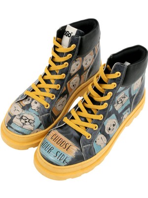 Kadın Vegan Deri Çok Renkli Bot - Choose Your Side Tasarım