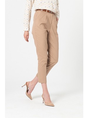 Berse Butik Camel Gabardin Pantolon