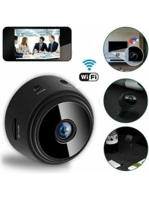 A9 1080P Mini Wifi Kamera Gece Görüşlü Hareket Sensörlü Mini Dv Siyah. Mini Kamera.