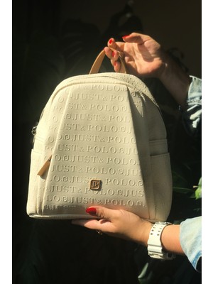 Just Polo Özel Seri Kadın Sırt Çantası 9 Bölmeli 4040-GD