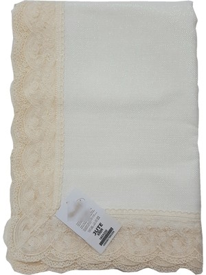 Erciyes Home Jute Masa Örtüsü 160 x 220 cm Linen Simli Kumaş