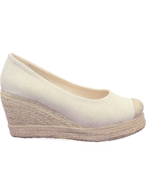 Gökçe Kundura Hasır&keten Dolgu Topuk Ayakkabı