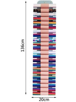 Vinil Rulo Tutucu Vinil Rulo Depolama Raf Duvara Montaj / Kapı Deri Depolama Organizer Raf El Sanatları Ev Kapı