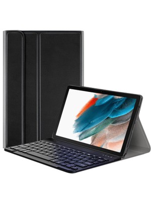 Microcase Samsung Galaxy Tab A8 SM-X200 10.5 (2021) Bluetooth Klavyeli Standlı Kılıf - Bkk1