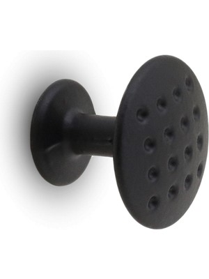 Nzb Noktalı Düğme Çekmece Dolap Kapak Kulpu Kulbu Mat Siyah Metal Daire Kulp