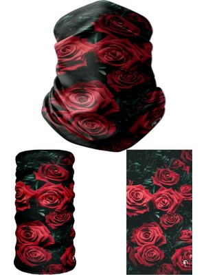 E-Taktik Ebru Sanatı Temalı Boyunluk Bandana Balaklava Saç Bandı