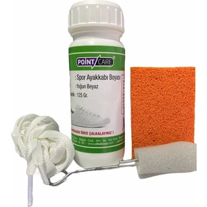Point Care Beyaz Ekstra Yoğun Kapatıcı Spor Ayakkabı ve Deri Boyası 125 ml Sünger