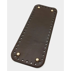 Angel Çanta Aksesuar Suni Deri Kahverengi 30X12 cm Dikdörtgen Çanta Tabanı (Light Gold Aparatlı)