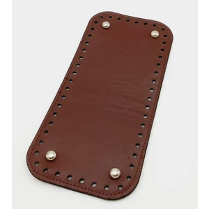 Angel Çanta Aksesuar Suni Deri Bordo Renk 30X12 cm Dikdörtgen Çanta Tabanı (Gümüş Aparatlı)