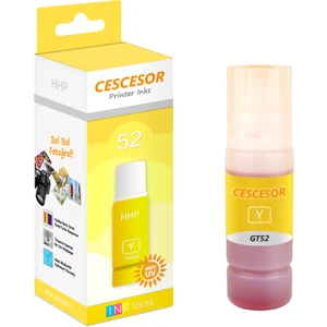 Hp GT52 Sarı Muadil Mürekkep - 70 ml - Cescesor