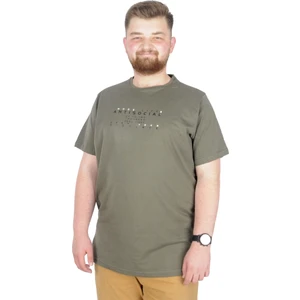 Büyük Beden T-Shirt Bis Yaka Antisocial 22187 Haki